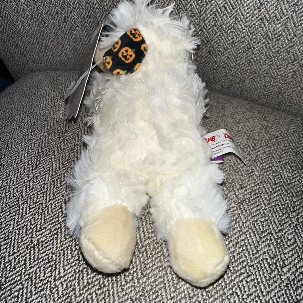 Lamb Chop Squeaky Thrash‎ Plush Dog Toy Winter Halloween Holiday Pumpkin NWT HTF